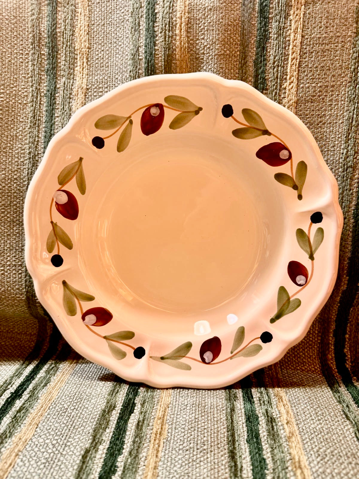 Piatto fondo decoro olive