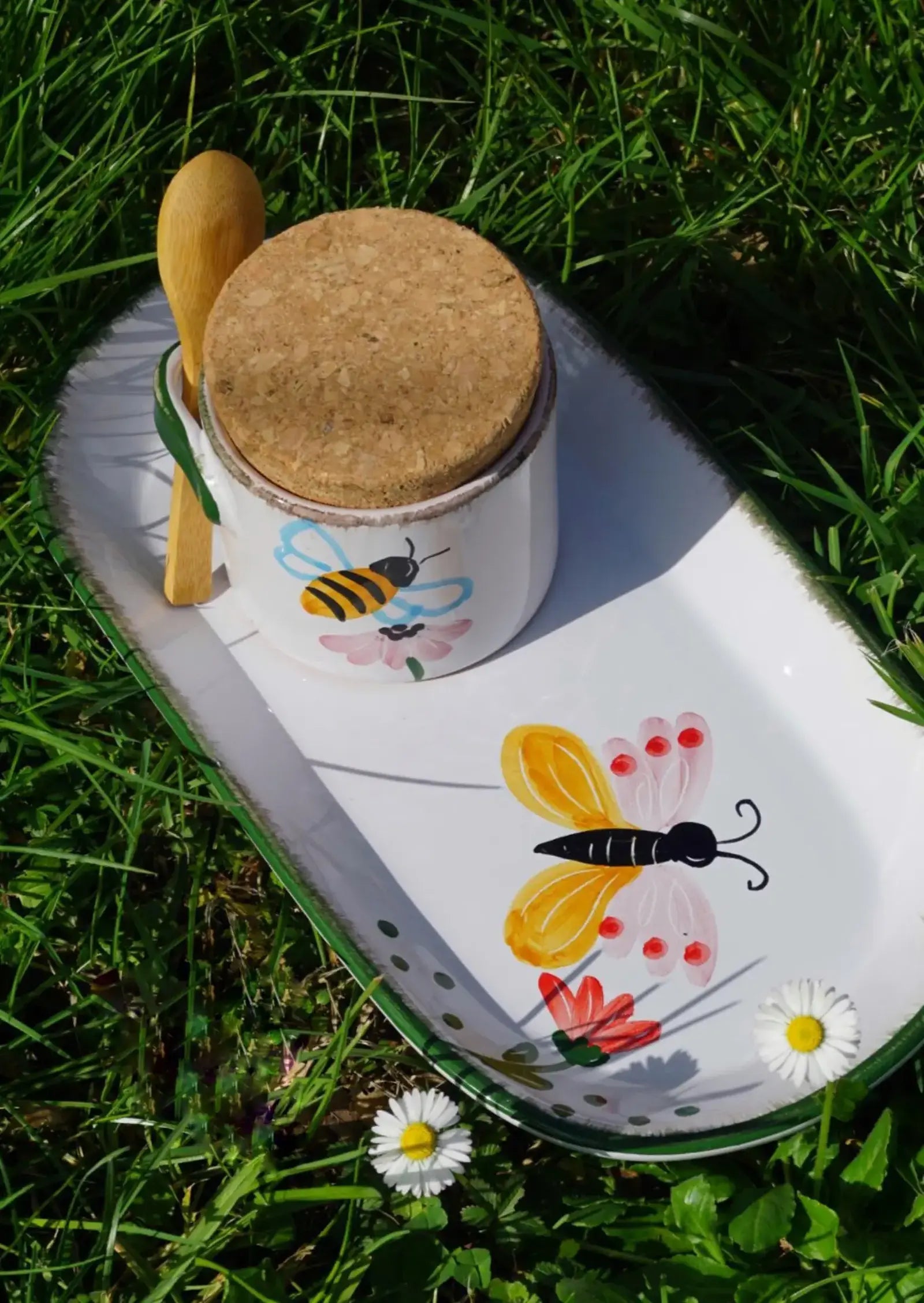 Barattolo con cucchiaino in legno - La Gabbianella Venezia