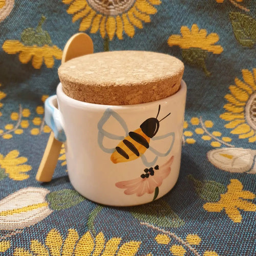 Barattolo con cucchiaino in legno - La Gabbianella Venezia