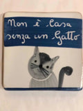 Mattonella "Non è casa senza un Gatto" - La Gabbianella Venezia