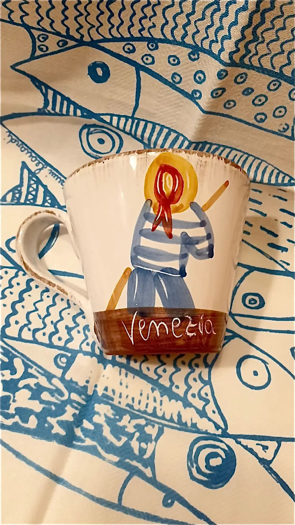 Mug gondoliere di spalle - La Gabbianella Venezia