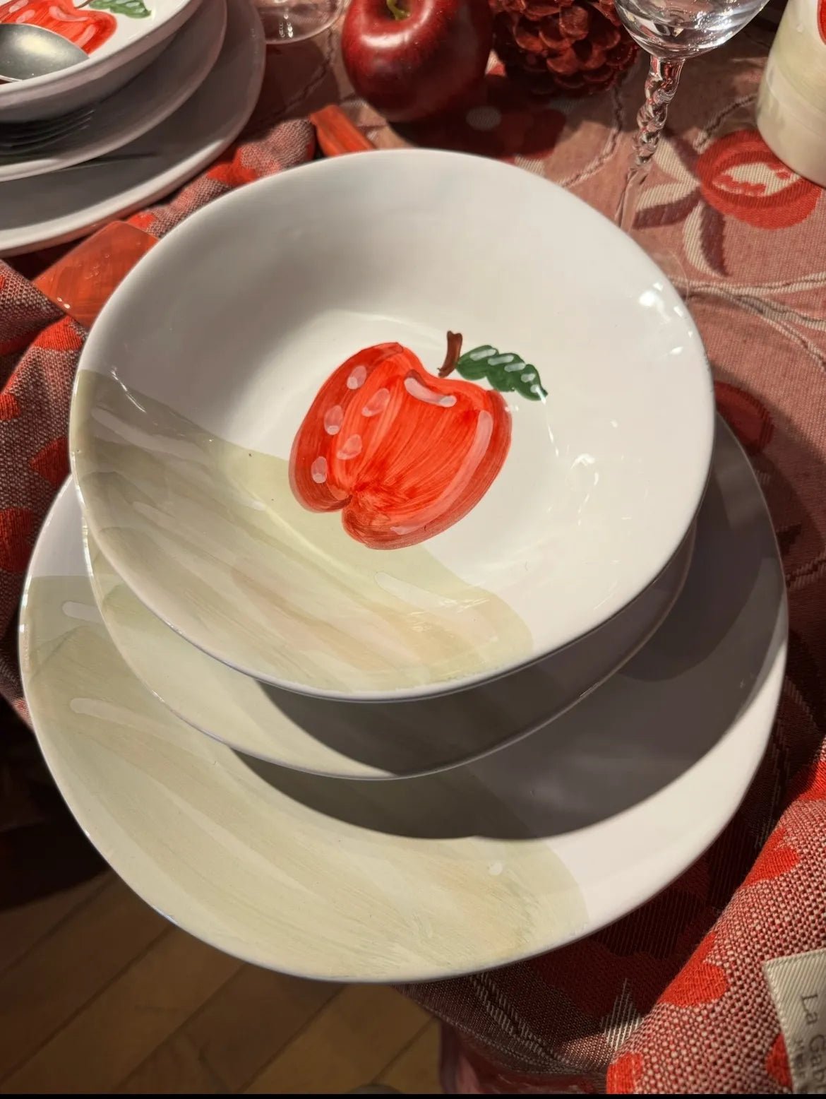 Piatto Frutta Linea Mela - La Gabbianella Venezia