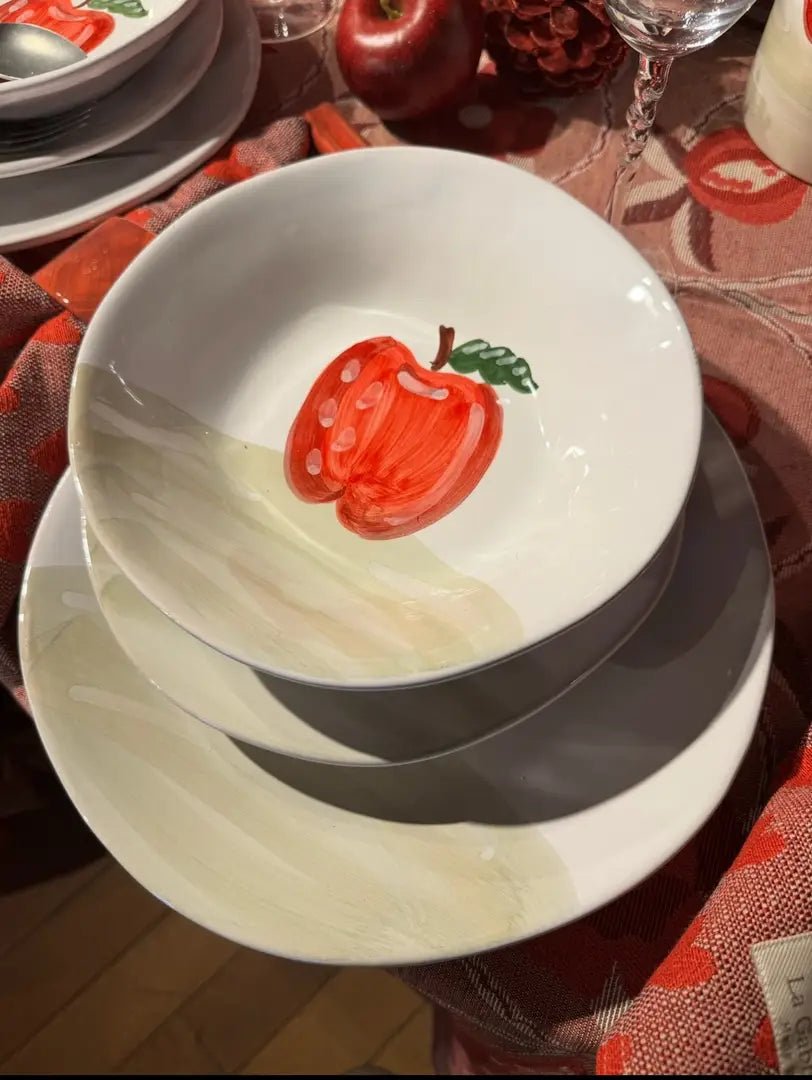 Piatto Piano Linea Mela - La Gabbianella Venezia