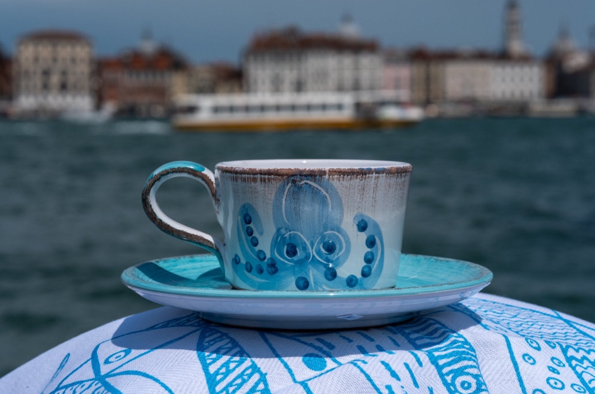 Tazza con piattino cappuccino - La Gabbianella Venezia